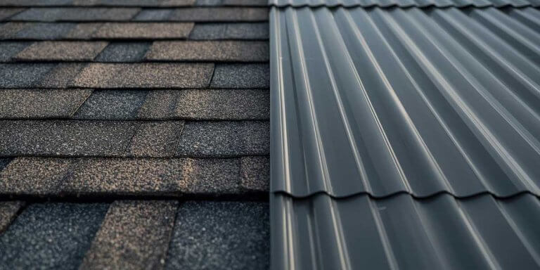 asphalt shingles vs metal roof